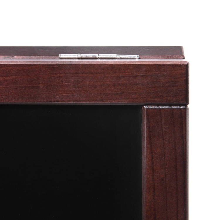 Drewniany potykacz kredowy NATURA Economy 46,5 x 64,5 cm Ciemnobrązowy reklamowy potykacz kredowy do pisania markerami kredowymi