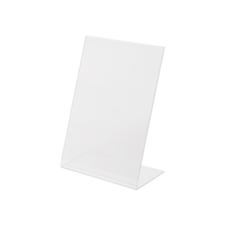Stojak akrylowy na plakat typu L w orientacji pionowej format A6 (105 x 148 mm)