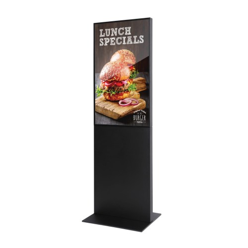 Multimedialny totem reklamowy z ekranem 43" Trend Line - Czarny