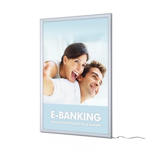 Ramka LED podświetlana PLED Standard B1 (70,0 x 100,0 cm) rama na plakat zdjęcia obraz zatrzaskowa OWZ podświetlana rama plakatowa wysokiej jakości