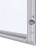 Gablota magnetyczna SLM 9xA4 z certyfikatem 65x91 cm trudnopalności B1 zamykana na kluczyk do użytku zewnętrznego gablota zewnętrzna gablota ogłoszeniowa gablota informacyjna tablica ogłoszeń tablica informacyjna ogniotrwała srebrny