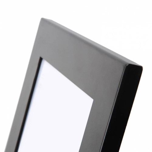 Stojak na ulotki z kieszenią magnetyczną na plakat A4 czarny stojak informacyjny na ulotki  stojak na katalogi z ramką A4 stojak prezentacyjny z miejscem na plakat do kiosku do branży detalicznej do hotelu