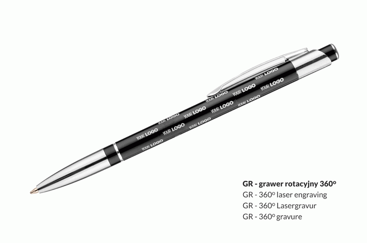 Długopis SLIM czarny