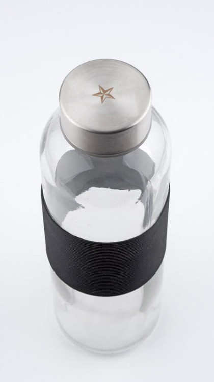 Butelka szklana GLASSI 510 ml czarny