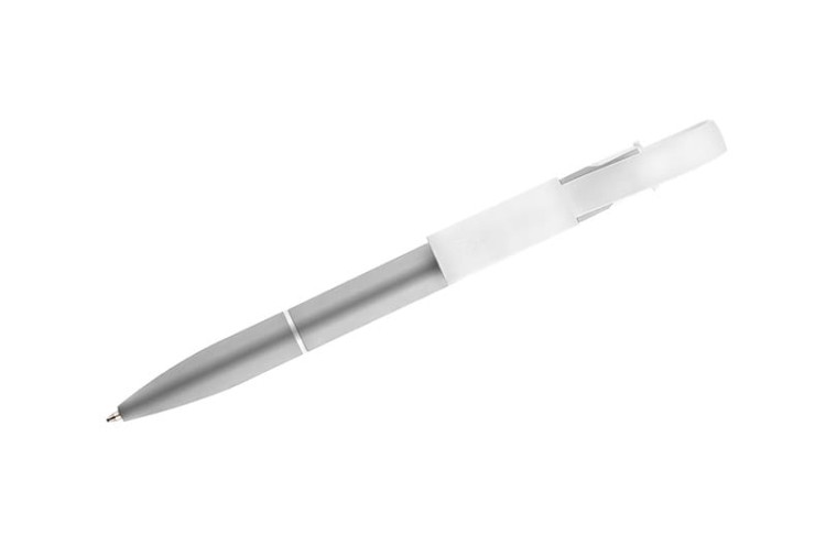 Długopis z kablem USB CHARGE popielaty (szary)