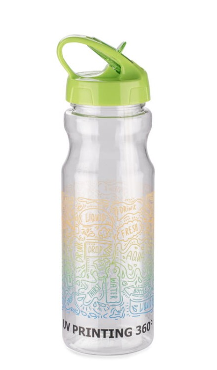 Bidon ze słomką TRANCE 700 ml zielony jasny