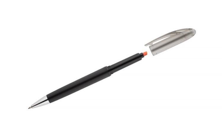 Długopis z zakreślaczem HILIG pomarańczowy