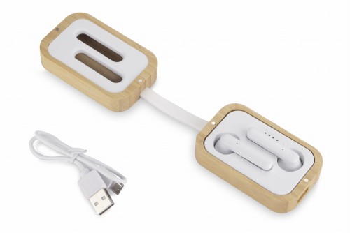 Słuchawki bezprzewodowe BAHO beżowy (naturalny)