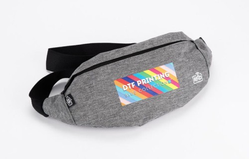 Torebka biodrowa rPET CHILLIX, RFID popielaty (szary)