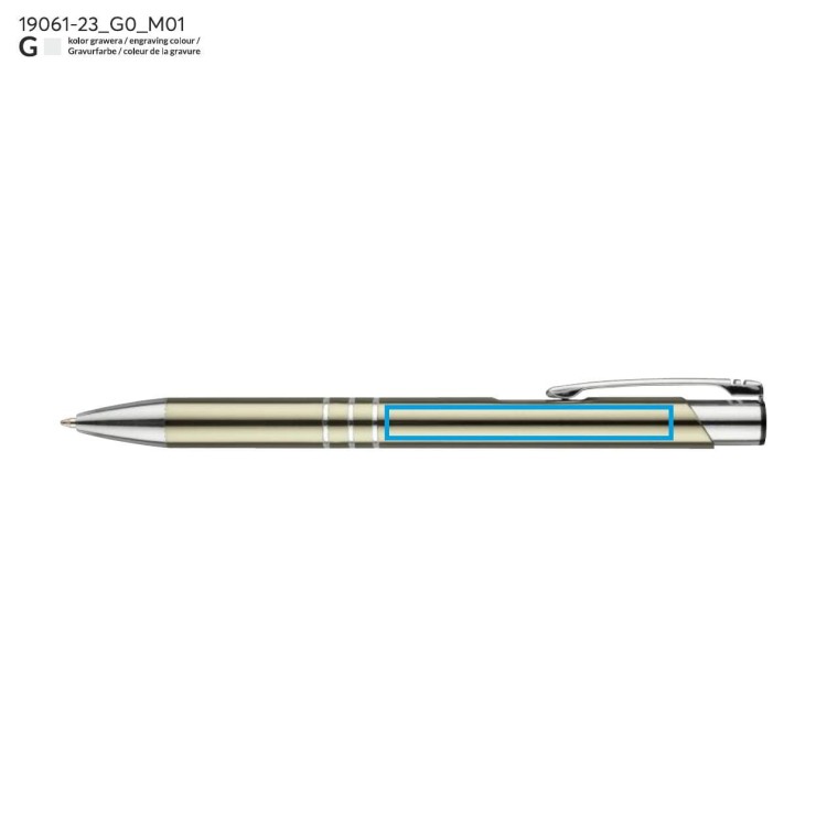 Długopis KALIPSO szampański (jasnozłoty)