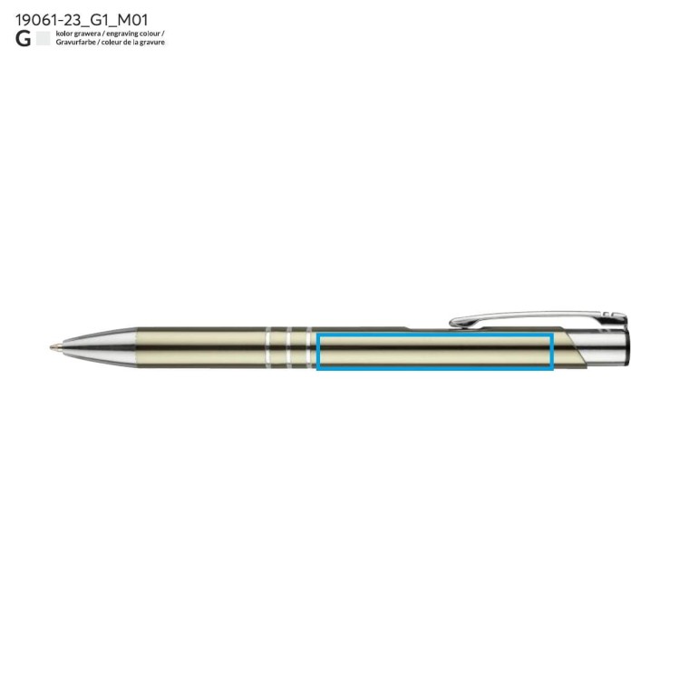 Długopis KALIPSO szampański (jasnozłoty)