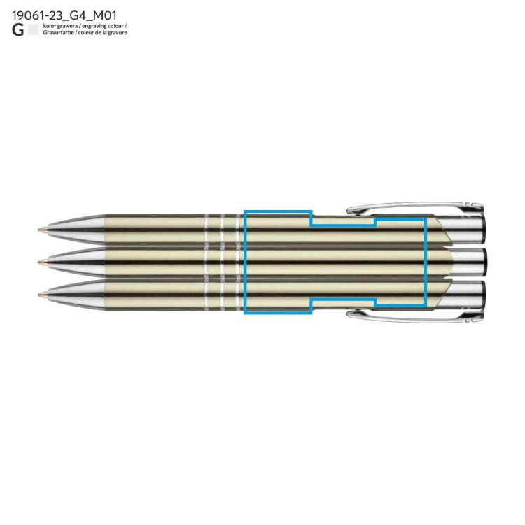 Długopis KALIPSO szampański (jasnozłoty)