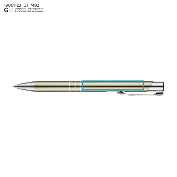 Długopis KALIPSO szampański (jasnozłoty)