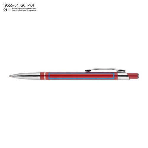 Długopis SLIM czerwony