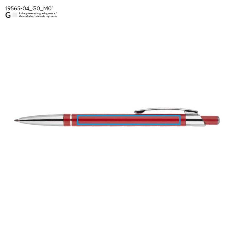 Długopis SLIM czerwony