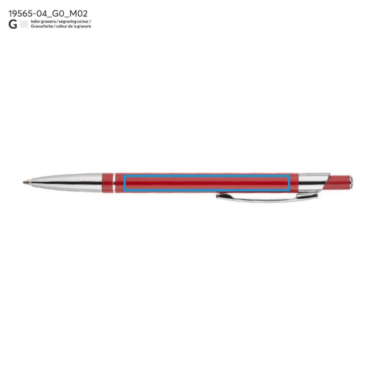 Długopis SLIM czerwony