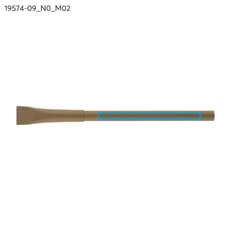 Długopis papierowy PINKO brązowy