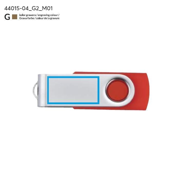 Pamięć USB TWISTER 32 GB czerwony