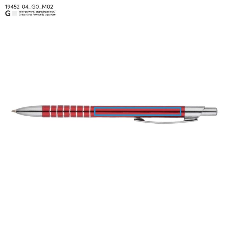 Długopis RING czerwony