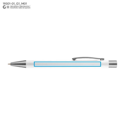 Długopis GOMA czarny wkład biały