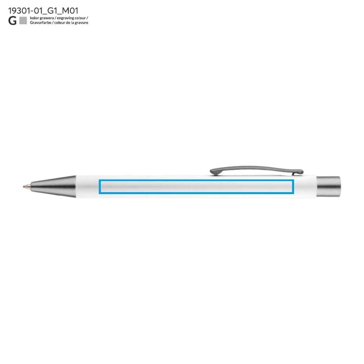 Długopis GOMA czarny wkład biały