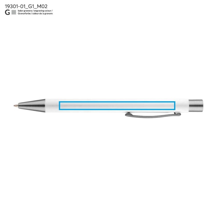 Długopis GOMA czarny wkład biały