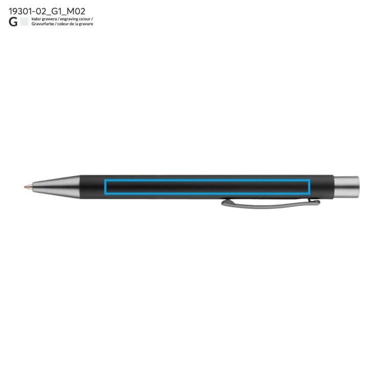 Długopis GOMA czarny wkład czarny