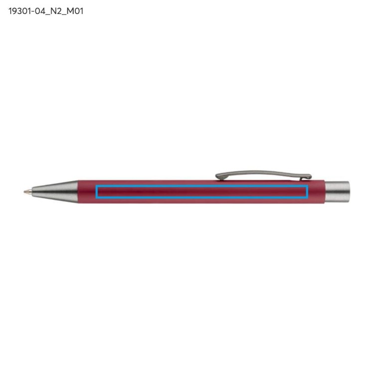 Długopis GOMA czarny wkład czerwony