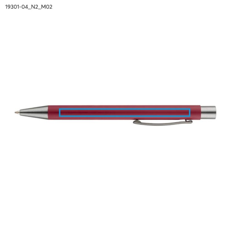 Długopis GOMA czarny wkład czerwony