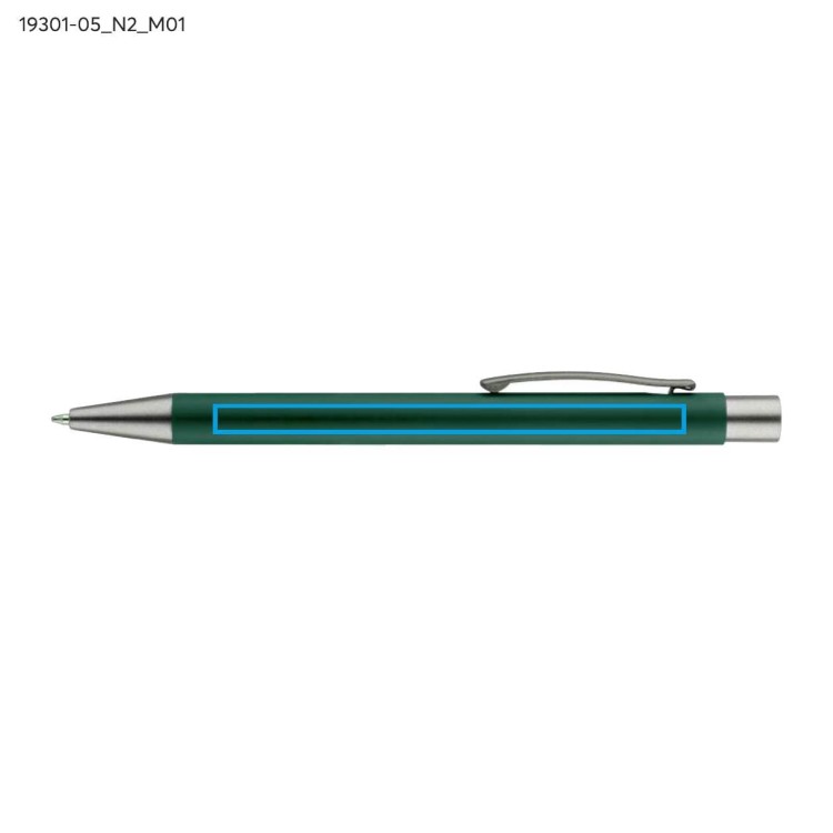 Długopis GOMA czarny wkład zielony