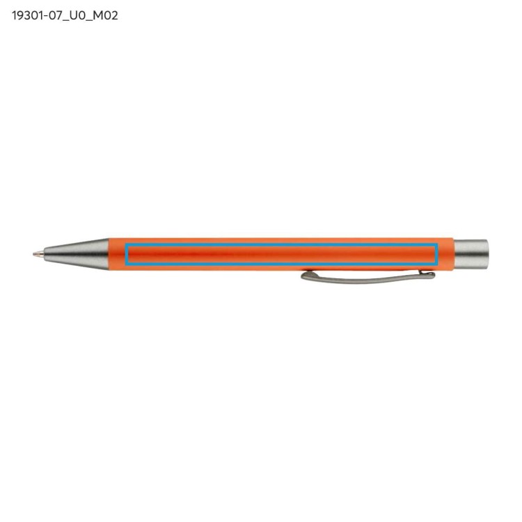 Długopis GOMA czarny wkład pomarańczowy