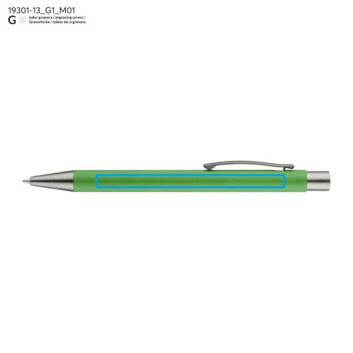 Długopis GOMA czarny wkład zielony jasny