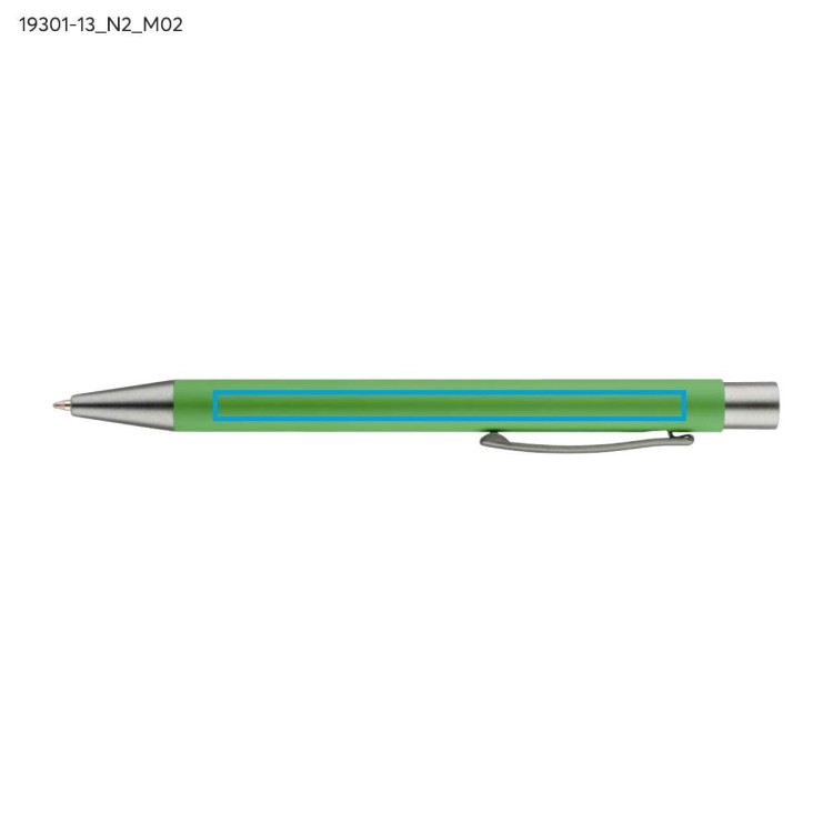 Długopis GOMA czarny wkład zielony jasny