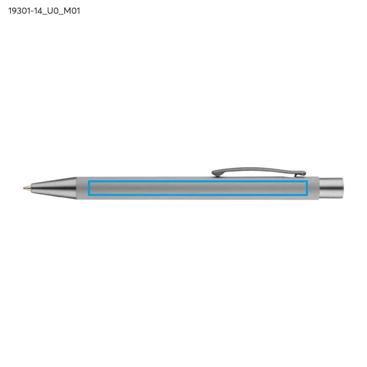 Długopis GOMA czarny wkład popielaty (szary)