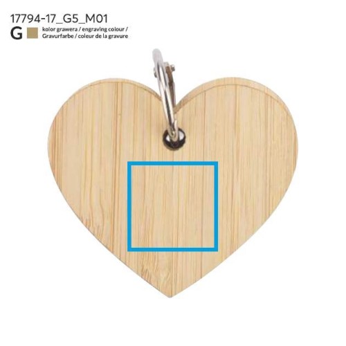 Karteczki samoprzylepne z brelokiem LOVA beżowy (naturalny)