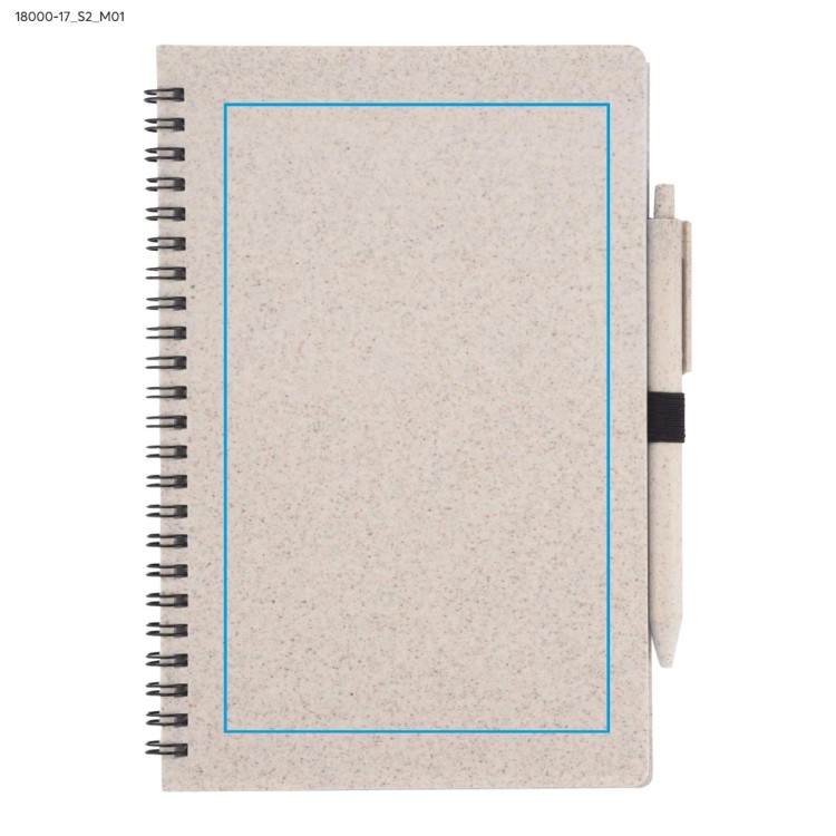 Notes z długopisem TRESA A5 beżowy (naturalny)