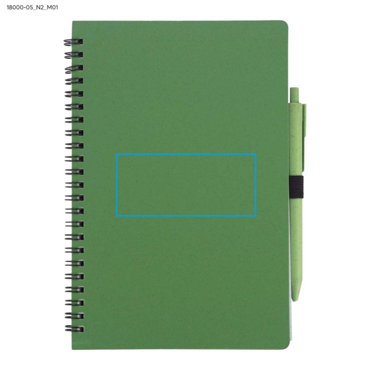 Notes z długopisem TRESA A5 zielony