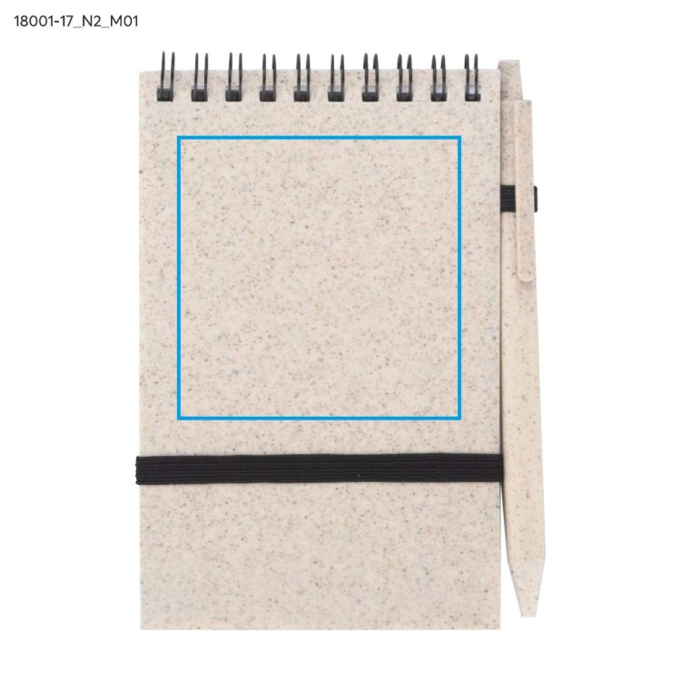 Notes z długopisem TRESA A6 beżowy (naturalny)