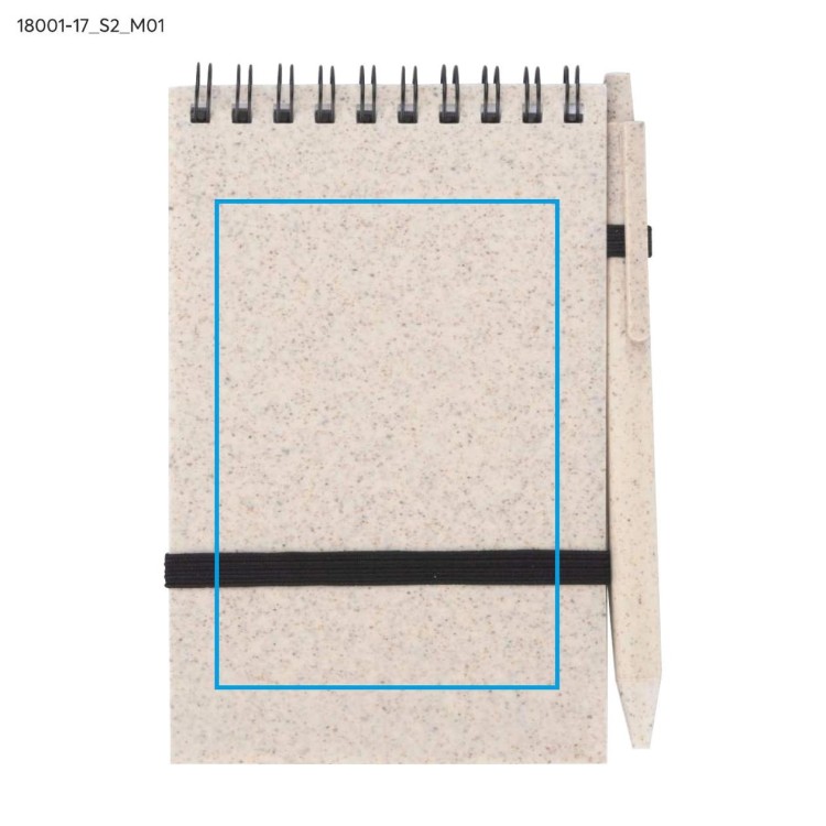 Notes z długopisem TRESA A6 beżowy (naturalny)