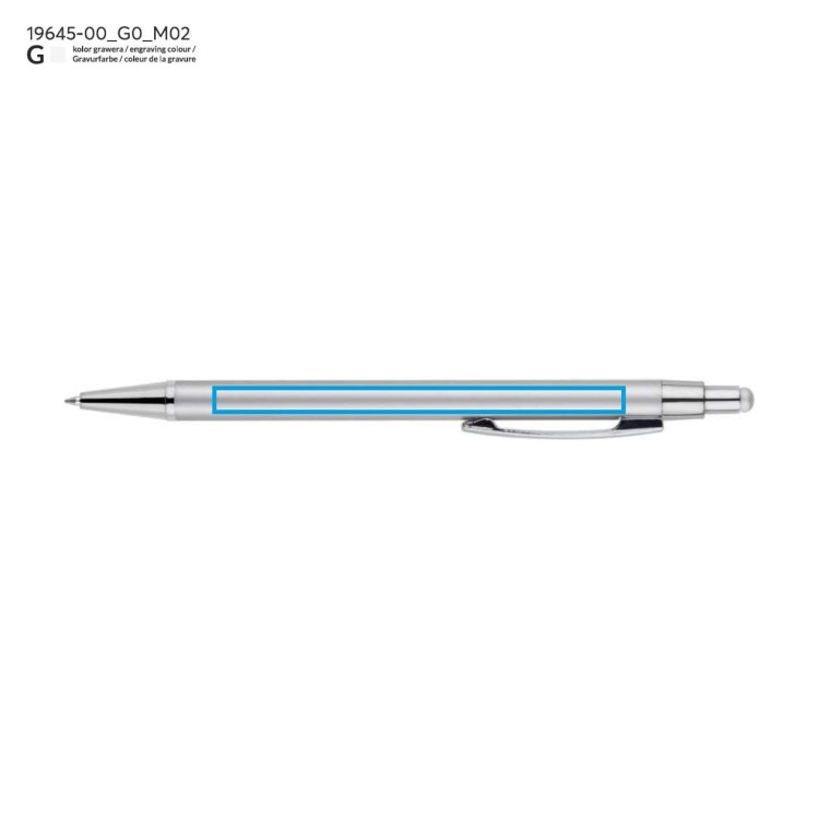 Długopis touch DAWEI srebrny