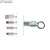 Kabel USB 3 w 1 TAUS srebrny