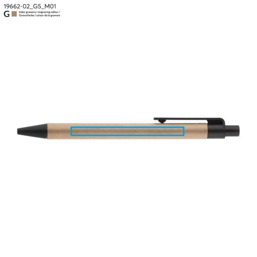 Długopis papierowy TIKO czarny