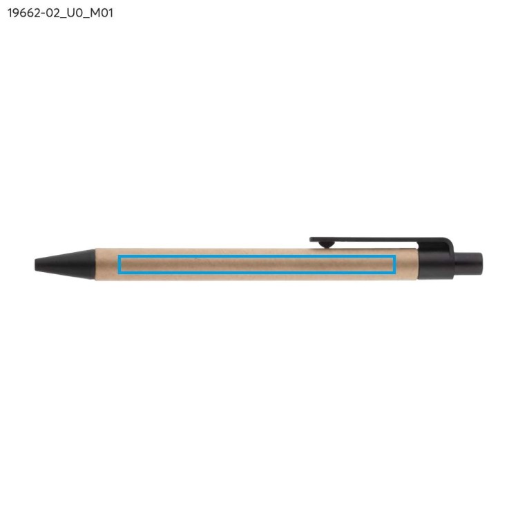 Długopis papierowy TIKO czarny