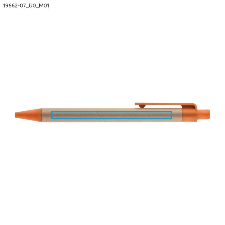 Długopis papierowy TIKO pomarańczowy