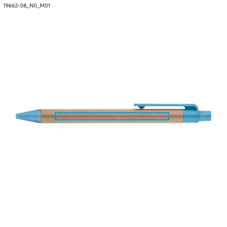 Długopis papierowy TIKO błękitny