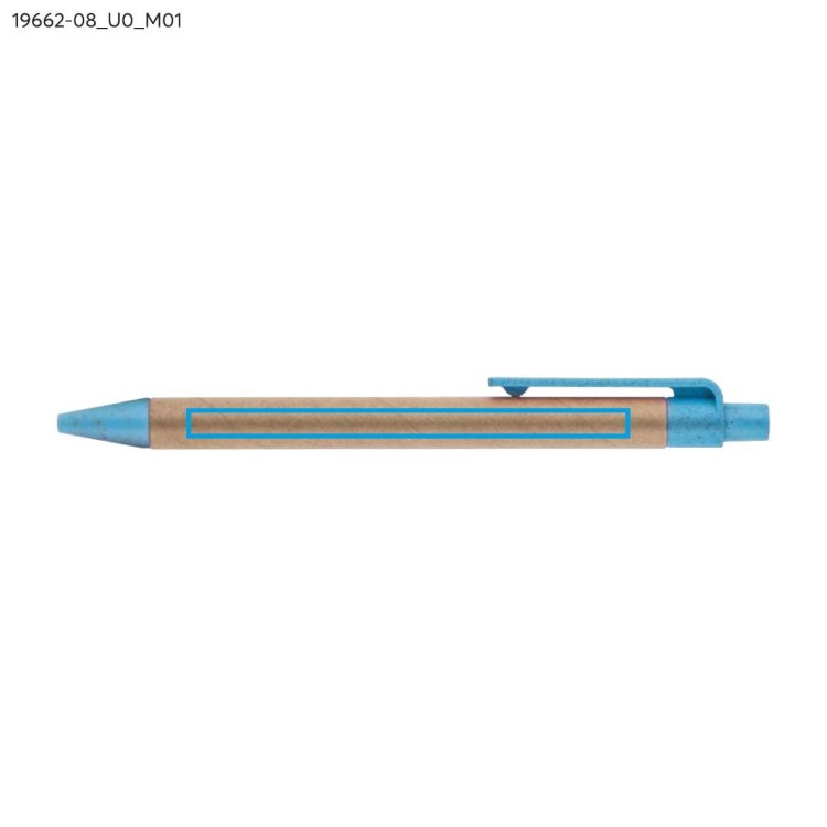 Długopis papierowy TIKO błękitny