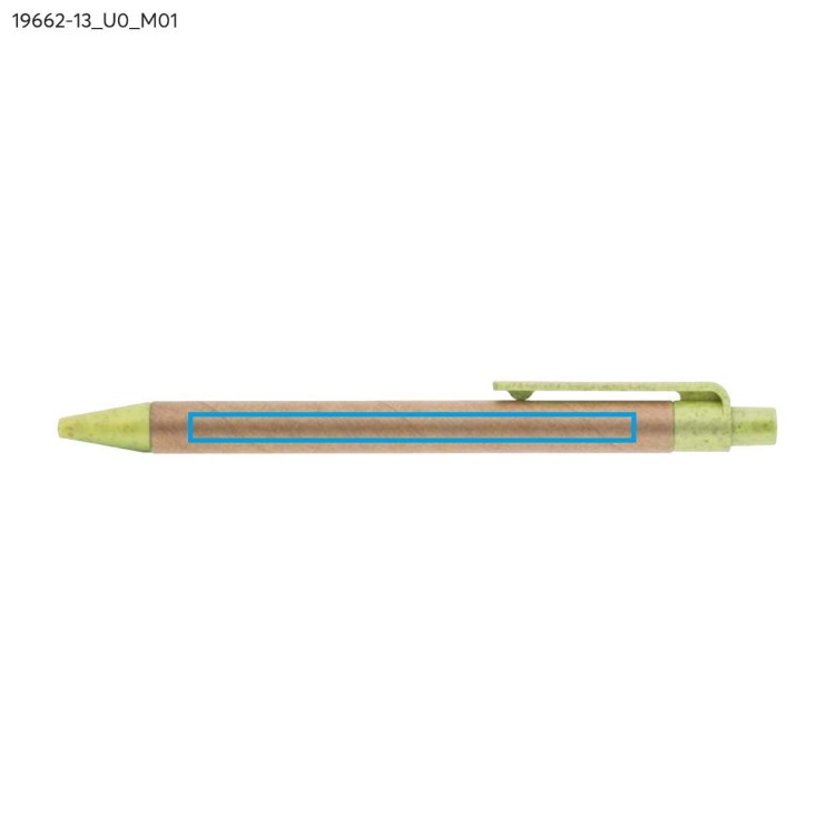 Długopis papierowy TIKO zielony jasny