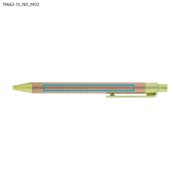 Długopis papierowy TIKO zielony jasny