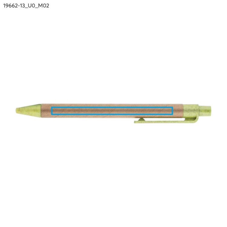 Długopis papierowy TIKO zielony jasny