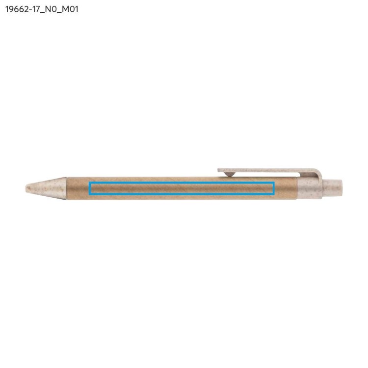 Długopis papierowy TIKO beżowy (naturalny)